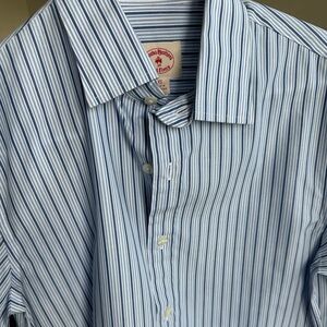 Brooks Brothers Dress Shirt - Blue Striped